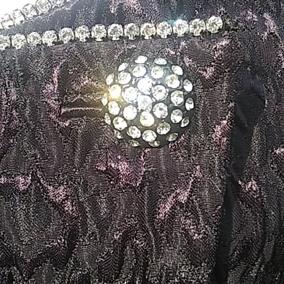 Vintage Moshita Couture Embroidered Jacket W/Rhinestone Accents - Picture 4 of 13